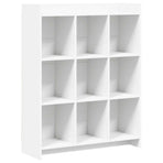 Bookcase White 87.5 x 30 x 111 cm Engineered Wood
