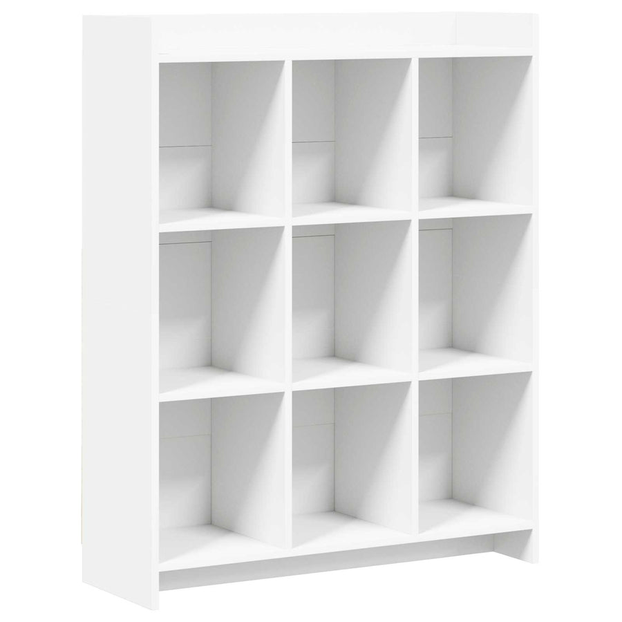 Bookcase White 87.5 x 30 x 111 cm Engineered Wood