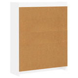 Bookcase White 87.5 x 30 x 111 cm Engineered Wood