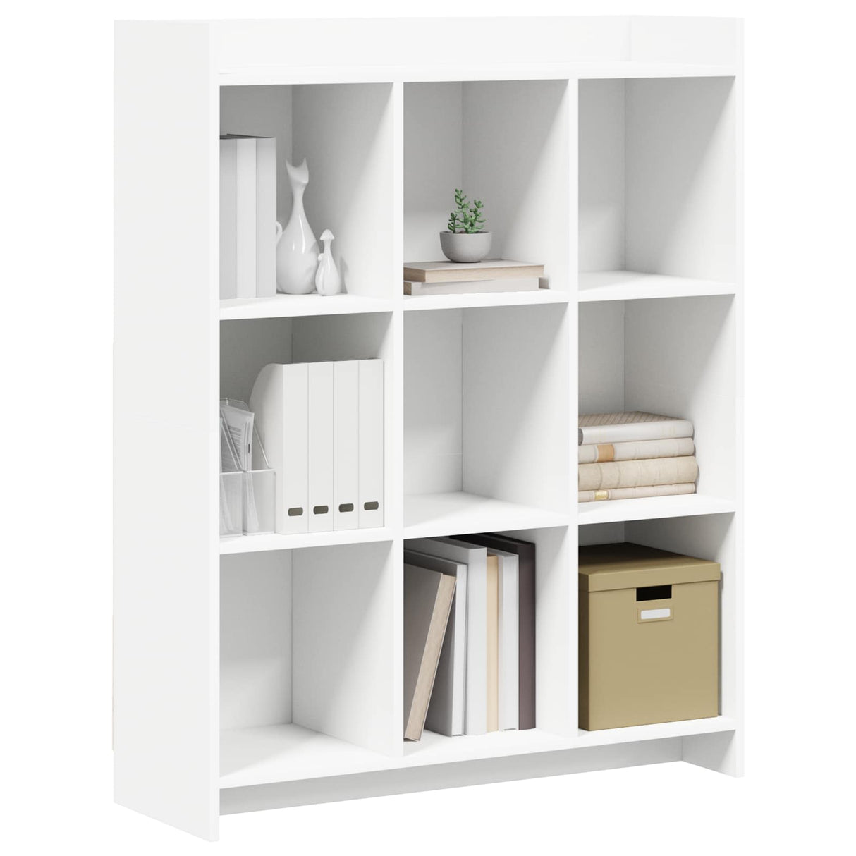 Bookcase White 87.5 x 30 x 111 cm Engineered Wood