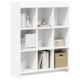 Bookcase White 87.5 x 30 x 111 cm Engineered Wood - Side View
