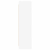 Bookcase White 87.5 x 30 x 111 cm Engineered Wood