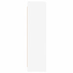 Bookcase White 87.5 x 30 x 111 cm Engineered Wood