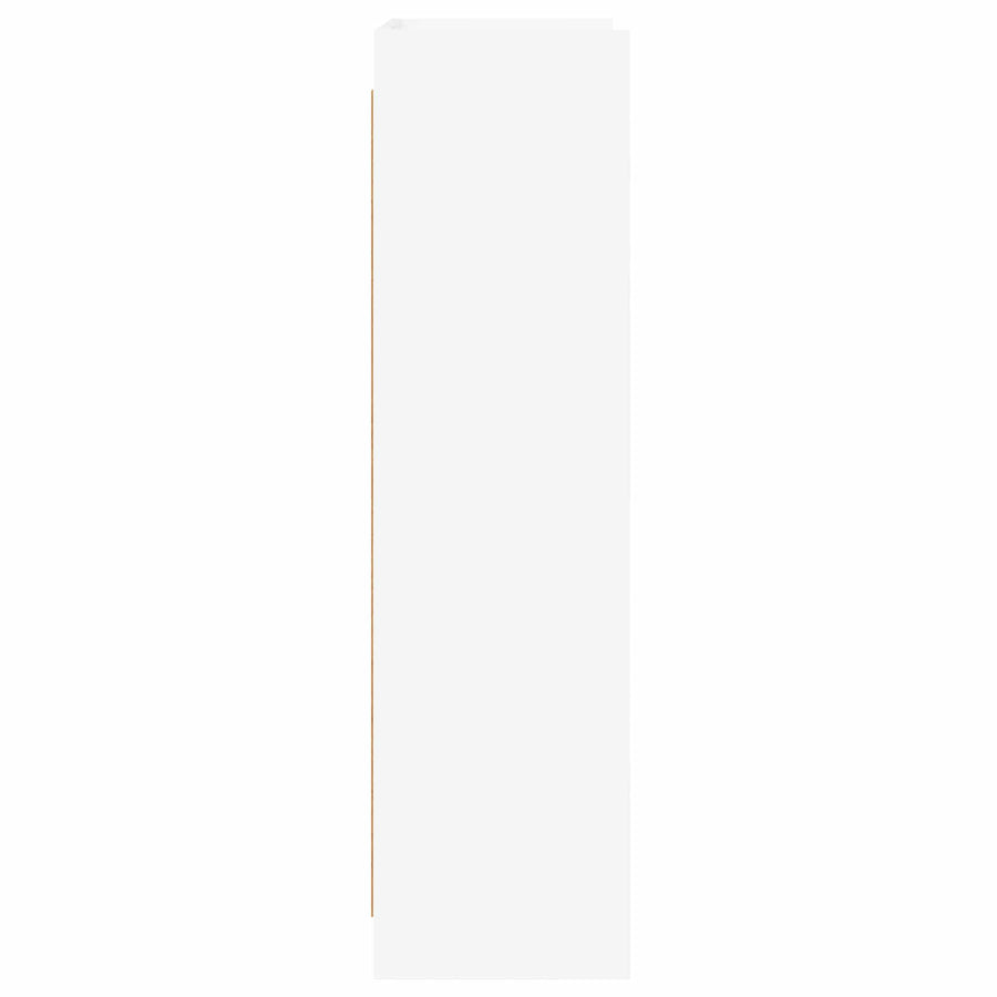 Bookcase White 87.5 x 30 x 111 cm Engineered Wood