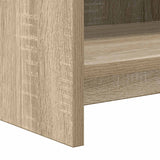 Bookcase Sonoma Oak 87.5 x 30 x 111 cm Engineered Wood - Close-Up Angle
