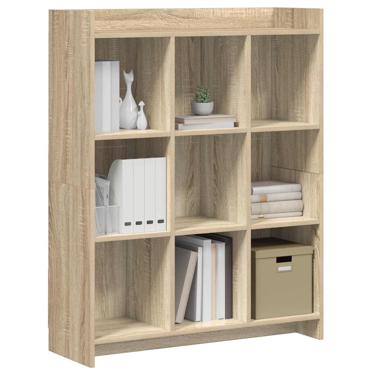 Bookcase Sonoma Oak 87.5 x 30 x 111 cm Engineered Wood