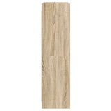Bookcase Sonoma Oak 87.5 x 30 x 111 cm Engineered Wood - 45-Degree Angle