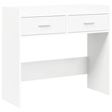 Console Table White 90 x 35 x 80 cm Engineered Wood