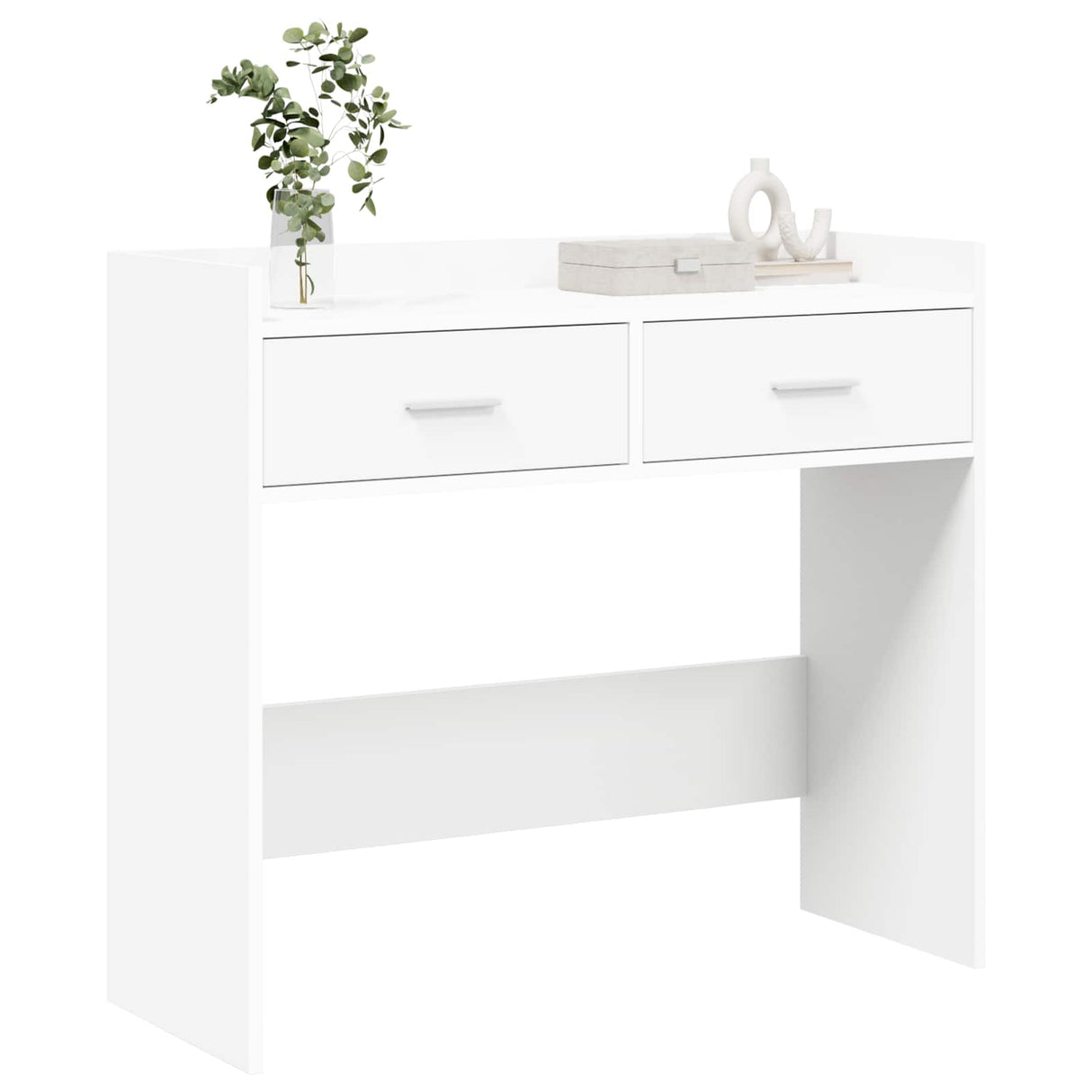 Console Table White 90 x 35 x 80 cm Engineered Wood