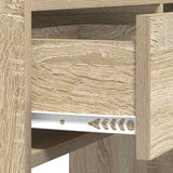 Console Table Sonoma Oak 90 x 35 x 80 cm Engineered Wood - Rear View