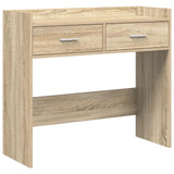 Console Table Sonoma Oak 90 x 35 x 80 cm Engineered Wood