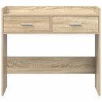 Console Table Sonoma Oak 90 x 35 x 80 cm Engineered Wood