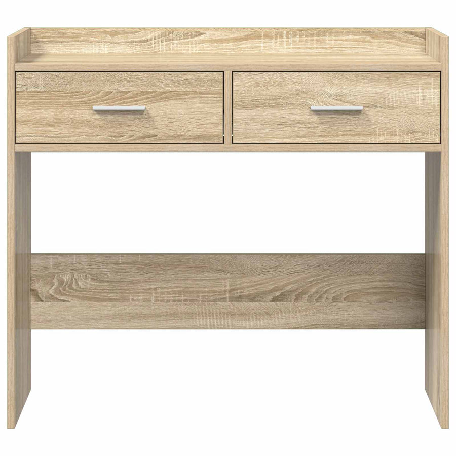 Console Table Sonoma Oak 90 x 35 x 80 cm Engineered Wood