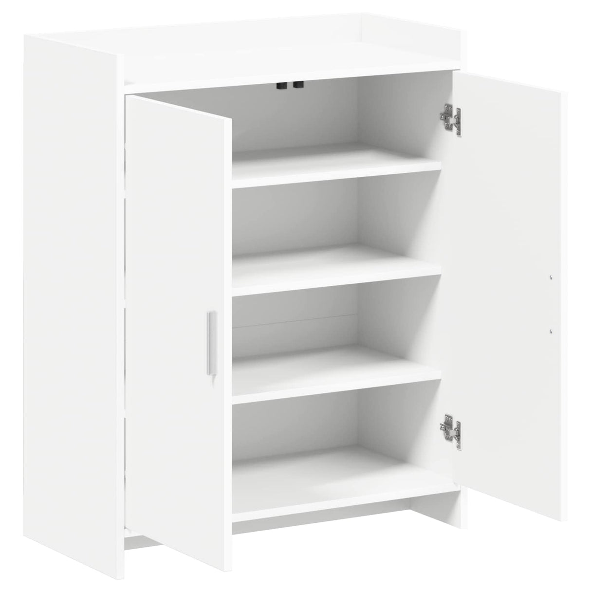 Shoe Cabinet with Door White 73.5 x 36 x 92 cm Engineered Wood