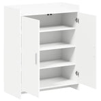 Shoe Cabinet with Door White 73.5 x 36 x 92 cm Engineered Wood