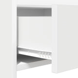 Shoe Cabinet White 73.5 x 36 x 92 cm Engineered Wood - Low Angle