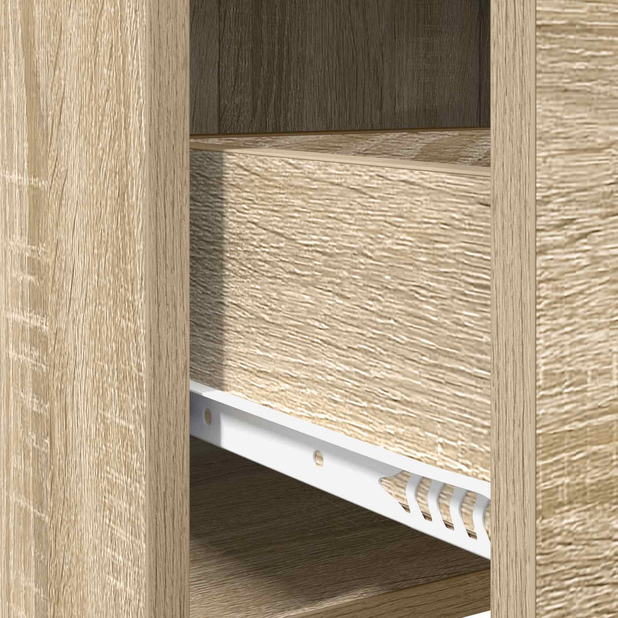 Shoe Cabinet 73.5 x 36 x 92 cm Engineered Wood Sonoma Oak