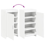 Shoe Cabinet with Storage White 48 x 36 x 92 cm Engineered Wood - Extra Image