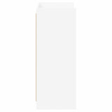 Shoe Cabinet with Storage White 48 x 36 x 92 cm Engineered Wood - Rear View