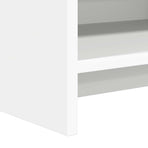 Shoe Cabinet with Storage White 48 x 36 x 92 cm Engineered Wood