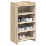 Shoe Cabinet Sonoma Oak 48 x 36 x 92 cm Engineered Wood - Side View