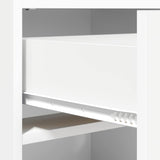 Shoe Cabinet with Drawer White 48 x 36 x 92 cm Engineered Wood - Low Angle