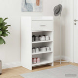 Shoe Cabinet with Drawer White 48 x 36 x 92 cm Engineered Wood