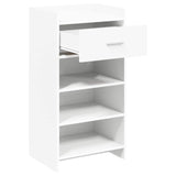 Shoe Cabinet with Drawer White 48 x 36 x 92 cm Engineered Wood