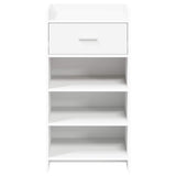 Shoe Cabinet with Drawer White 48 x 36 x 92 cm Engineered Wood