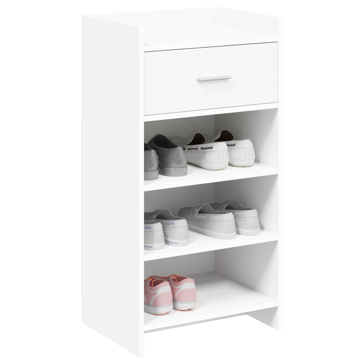 Shoe Cabinet with Drawer White 48 x 36 x 92 cm Engineered Wood