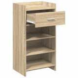 Shoe Cabinet Sonoma Oak 48 x 36 x 92 cm Engineered Wood - Side View