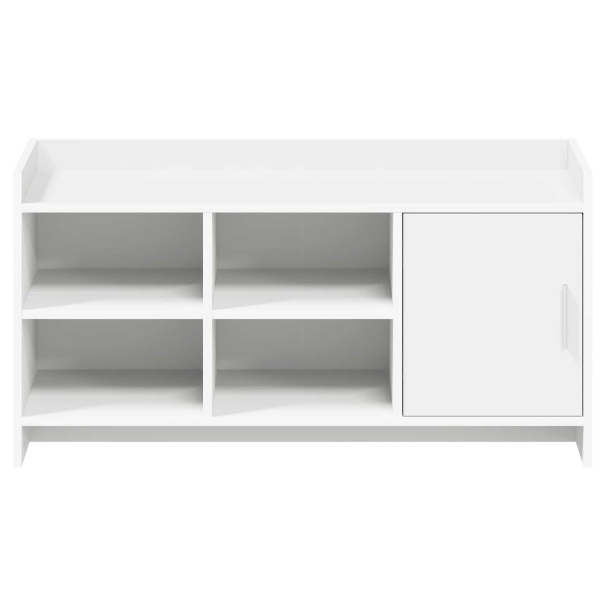 Shoe Cabinet with Door White 100 x 39.5 x 51 cm Engineered Wood