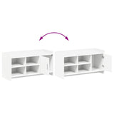 Shoe Cabinet with Door White 100 x 39.5 x 51 cm Engineered Wood