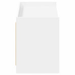 Shoe Cabinet with Door White 100 x 39.5 x 51 cm Engineered Wood