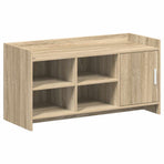 Shoe Cabinet Sonoma Oak 100 x 39.5 x 51 cm Engineered Wood
