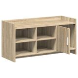 Shoe Cabinet Sonoma Oak 100 x 39.5 x 51 cm Engineered Wood - Top-Down View
