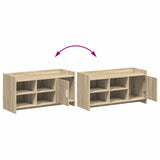 Shoe Cabinet Sonoma Oak 100 x 39.5 x 51 cm Engineered Wood