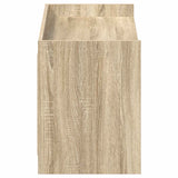 Shoe Cabinet Sonoma Oak 100 x 39.5 x 51 cm Engineered Wood - Rear View