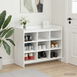 Shoe Cabinet White 85 x 39.5 x 70 cm Engineered Wood