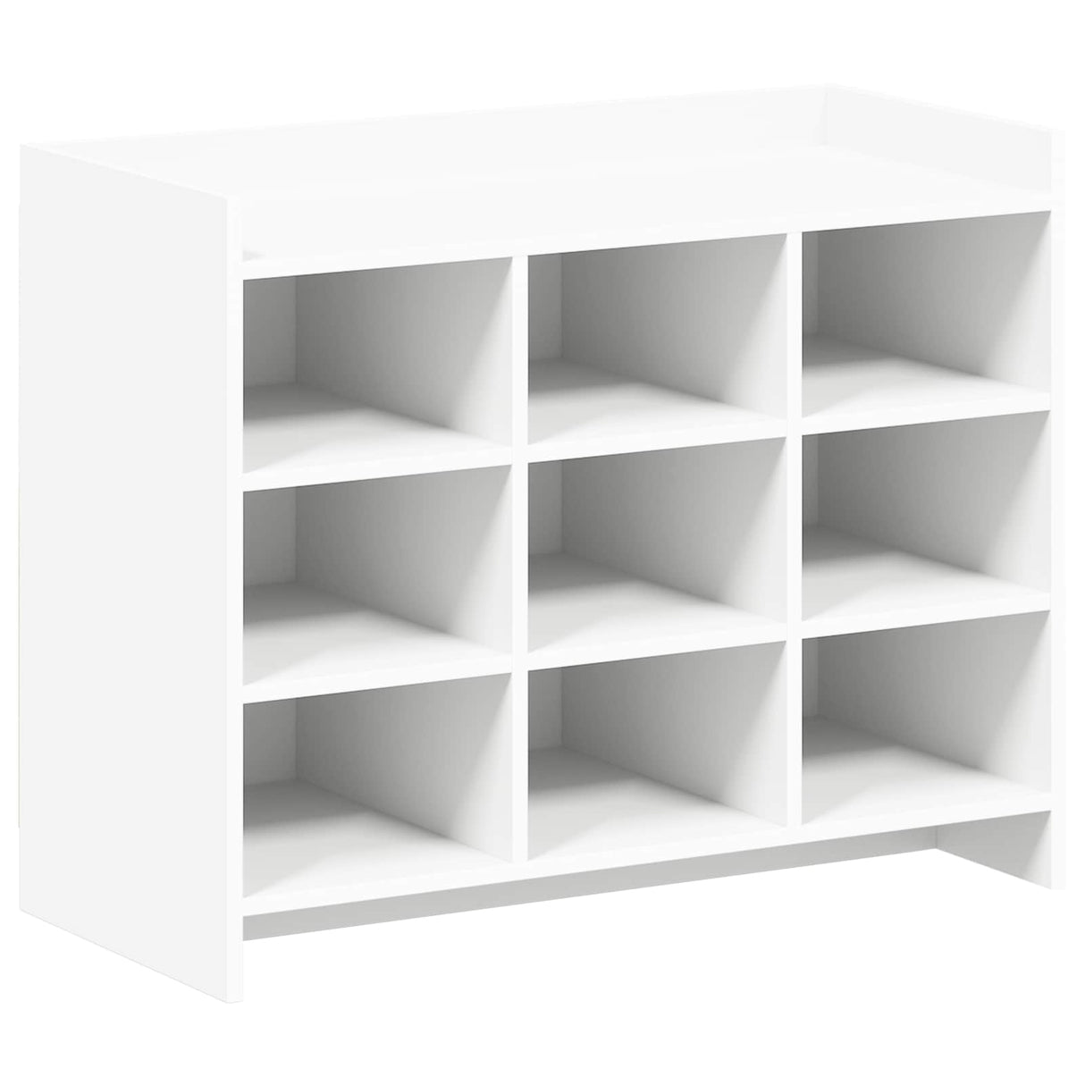 Shoe Cabinet White 85 x 39.5 x 70 cm Engineered Wood