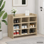 Shoe Cabinet 85 x 39.5 x 70 cm Engineered Wood Sonoma Oak
