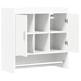 Wall Shelf Wall-Mounted White 80 x 36 x 80 cm Engineered Wood