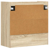 Wall Shelf Wall-Mounted Sonoma Oak 80 x 36 x 80 cm - Rear View