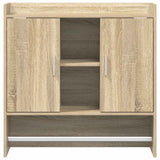 Wall Shelf Wall-Mounted Sonoma Oak 80 x 36 x 80 cm