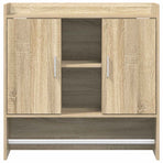 Wall Shelf Wall-Mounted Sonoma Oak 80 x 36 x 80 cm
