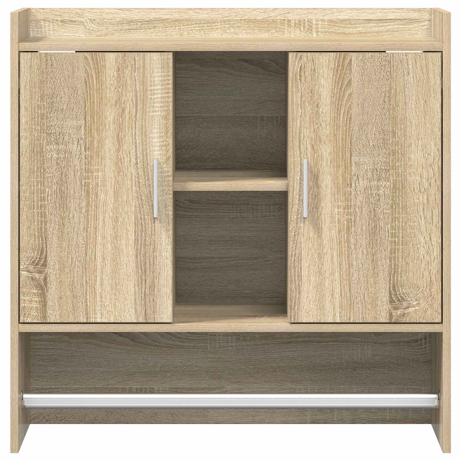Wall Shelf Wall-Mounted Sonoma Oak 80 x 36 x 80 cm