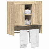 Wall Shelf Wall-Mounted Sonoma Oak 80 x 36 x 80 cm - Front View