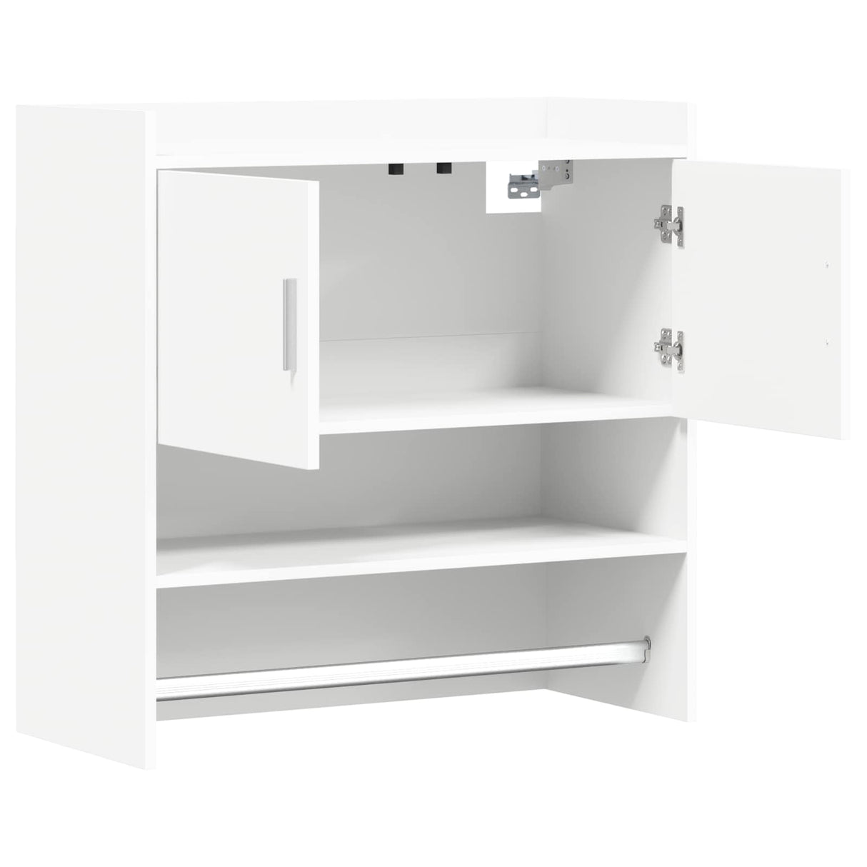 Wall Shelf Wall-Mounted White 80 x 36 x 80 cm Engineered Wood