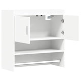 Wall Shelf Wall-Mounted White 80 x 36 x 80 cm Engineered Wood
