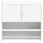 Wall Shelf Wall-Mounted White 80 x 36 x 80 cm Engineered Wood